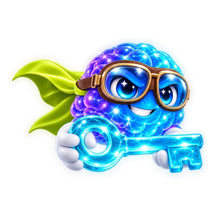 Lumen holding a glowing key